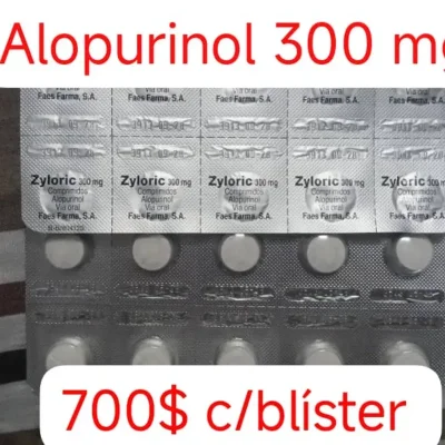 Alopurinol de 300 mg de 10 Tabletas