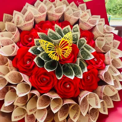  Ramo Eterno con Dinero Cup y dólares