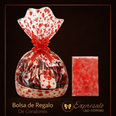 Bolsa de regalo de corazones