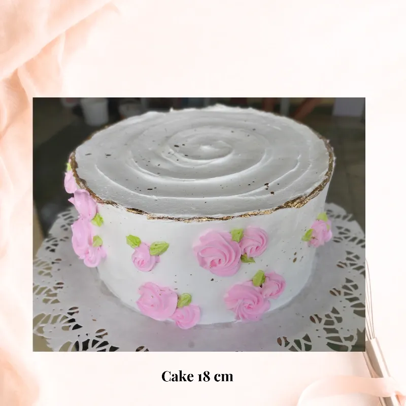 Torta de vainilla (18 cm)