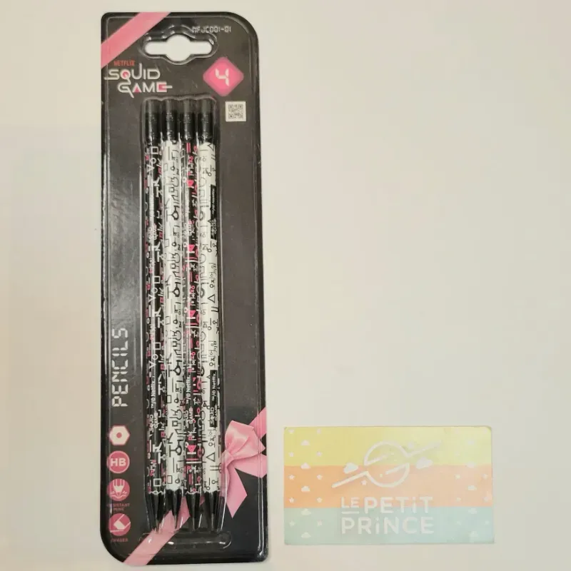 Pack 4 lápices El juego del calamar #0002