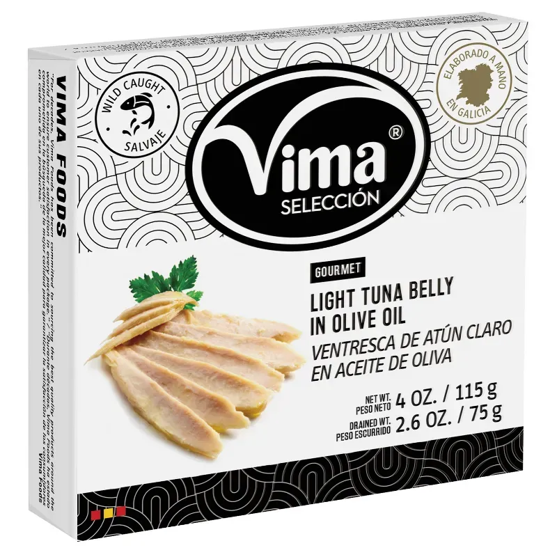 VENTRESCA DE ATUN CLARO EN ACEITE OLIVA 115 GR GOURMET C/10 UND 1002189 PRECIO 7.03