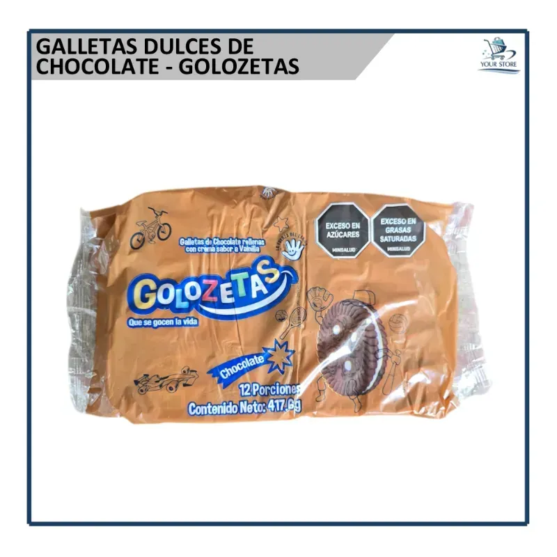 Galletas de Chocolate - Golozetas (417.6g)