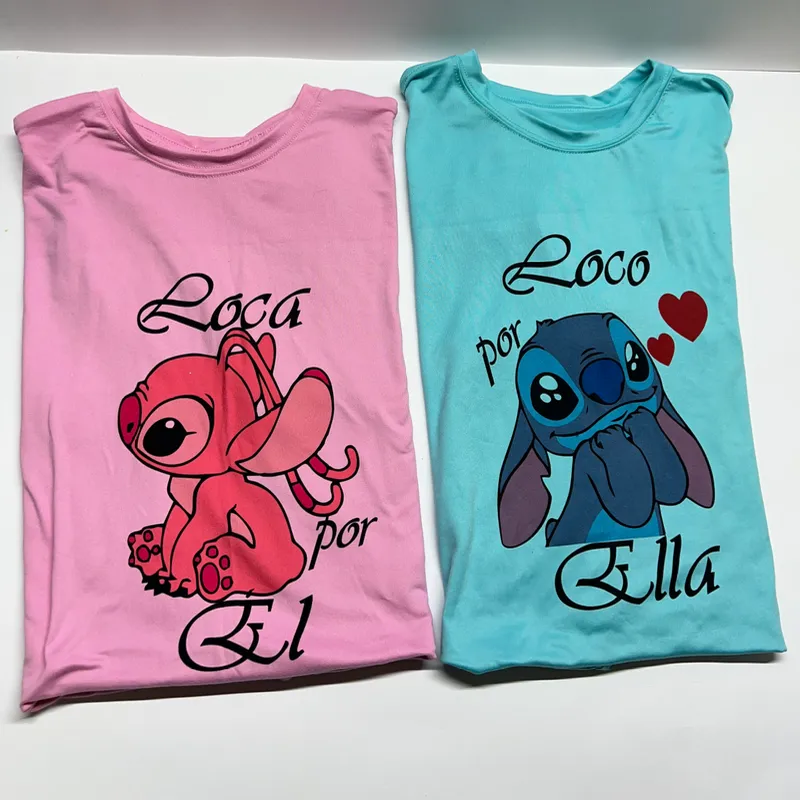 Pareja de Pullovers Stich Loca por El