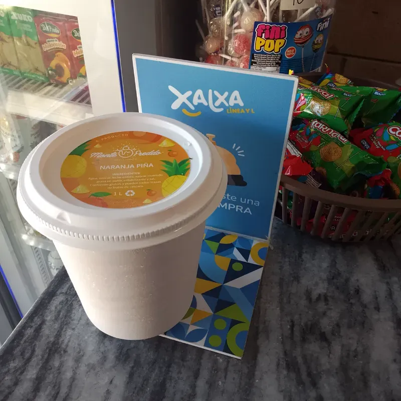 Helado Monte Freddo Naranja Piña 1lt