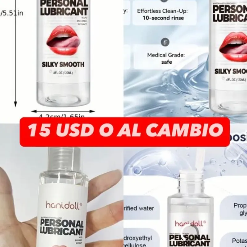 Lubricante a base de agua. 