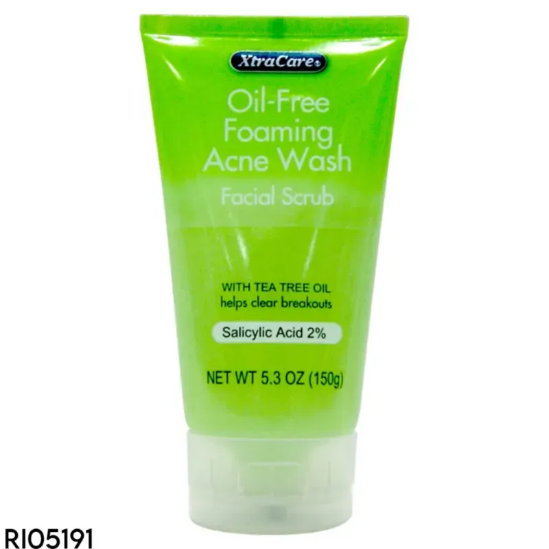 Limpiador facial Exfoliante espumoso para el acné