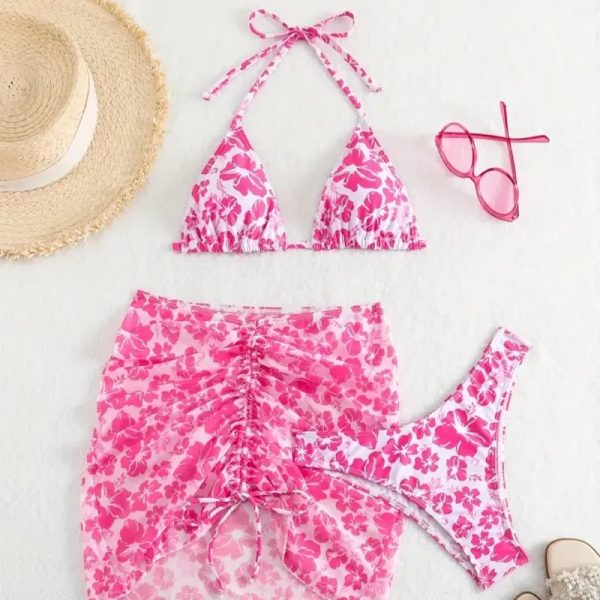  Bikini con falda — Rosado