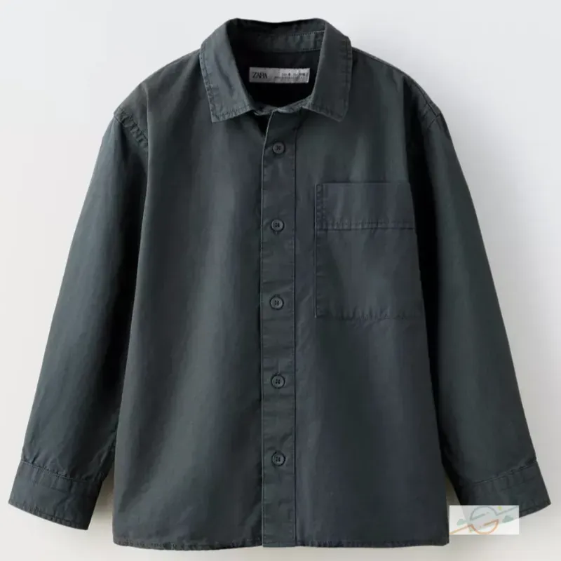 Camisa verde ZARA #0001