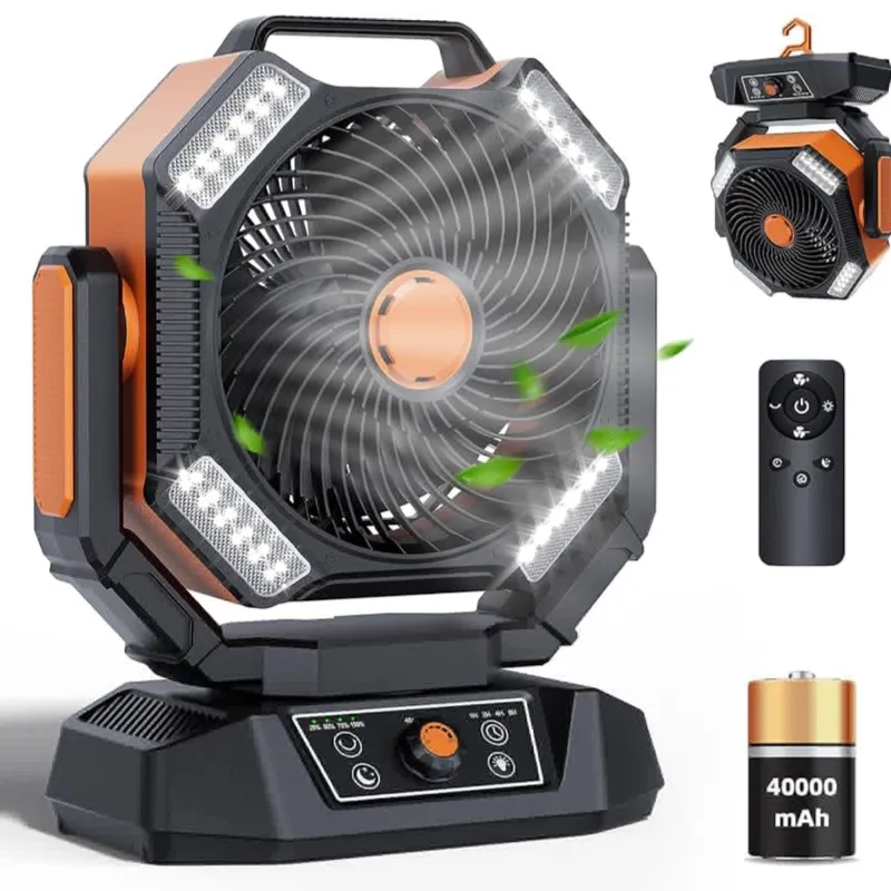 Ventilador Lámpara Recargable 4000mAh