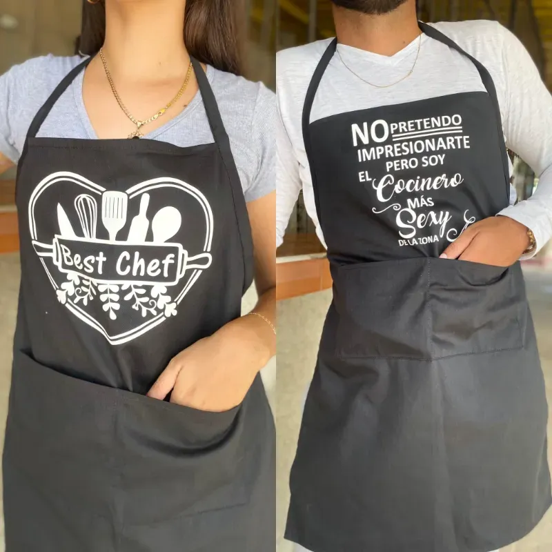 Delantal negro (adultos)