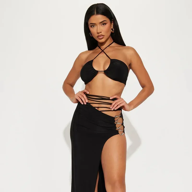 Conjunto de saya negro 