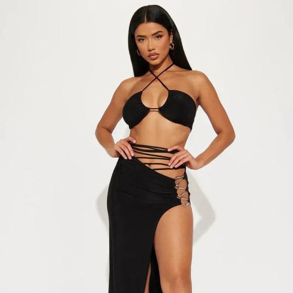 Conjunto de saya negro 