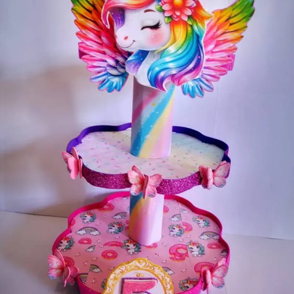 Portacupcakes de tres pisos