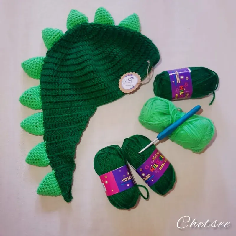 Gorro de dinosaurio