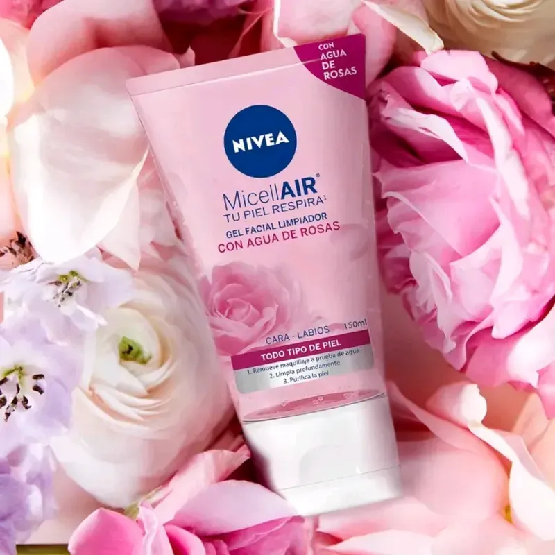 Gel limpiador Nivea de Rosas