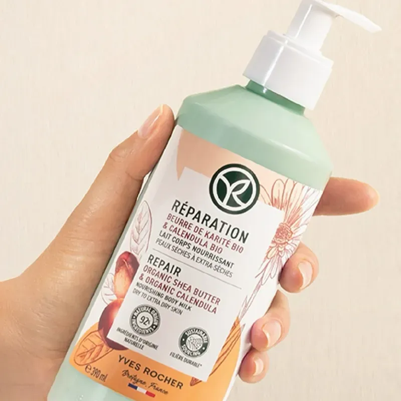 Maxi leche corporal reparadora y nutritiva.