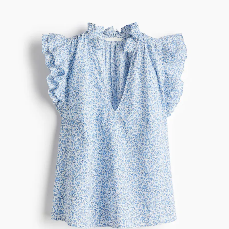 Blusa con ribetes H&M