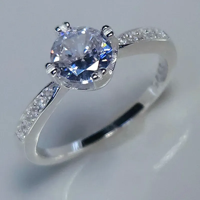 Anillo de compromiso en plata 925 #25