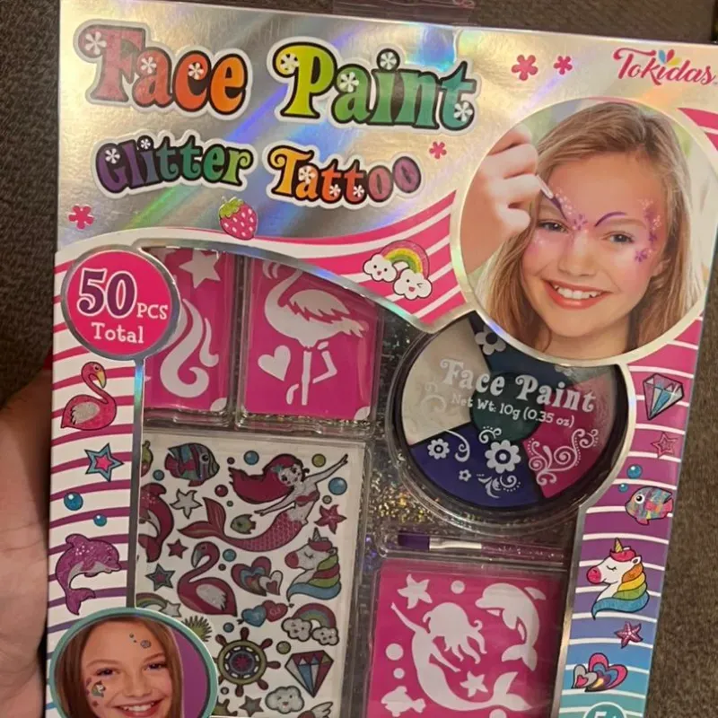 Face Paint glitter tattoo