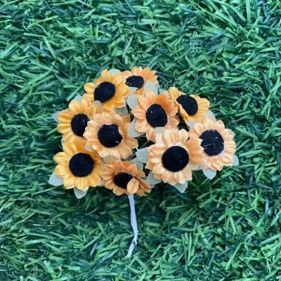 Ramo de girasoles 2,5cm  10 unidades