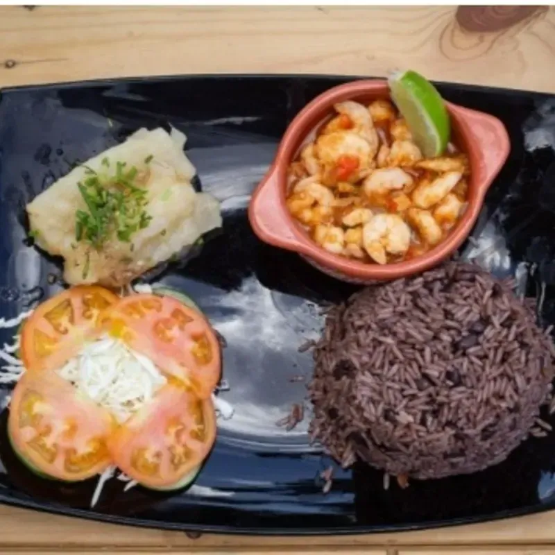 Camarón enchilado al carbón