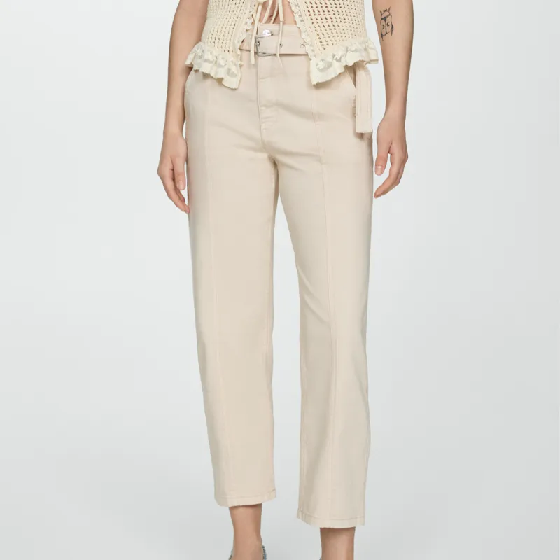 Jeans Mango Cinturón