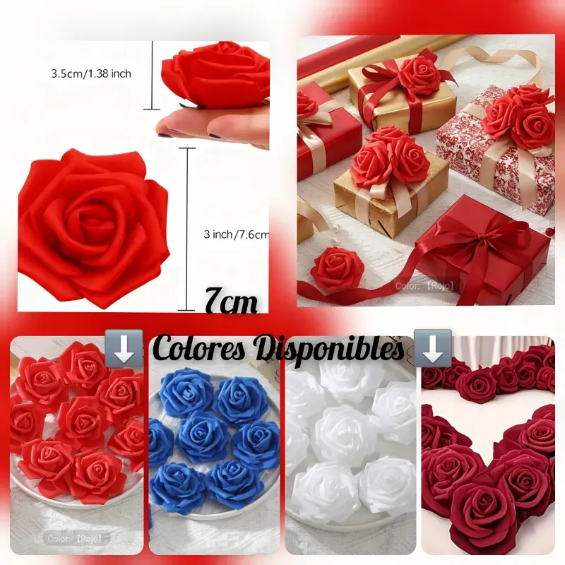 Flores de foami 7cm....