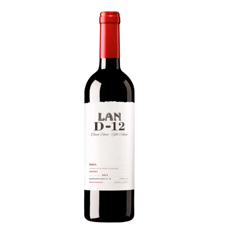 Vino Tinto Tempranillo D.O.Rioja LAN D-12 Crianza Pago 750ml/6 Caja