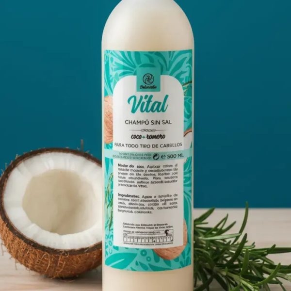 Champú Vital de coco y romero 500 ml