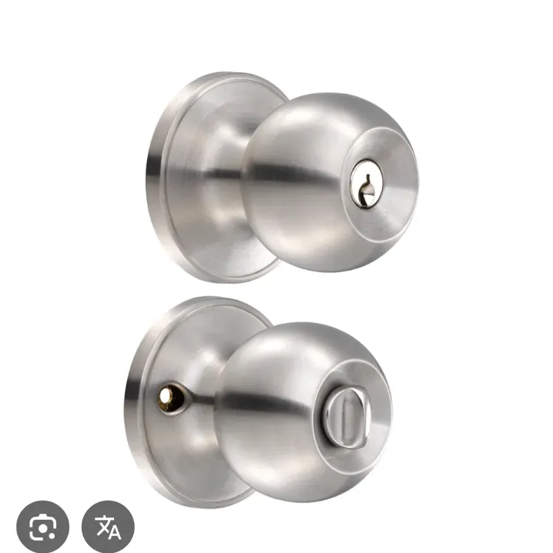 Picaporte p/ baño, plateado (11PO)