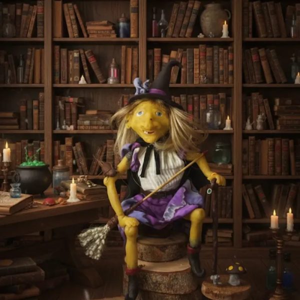 Bruja de cerámica fría