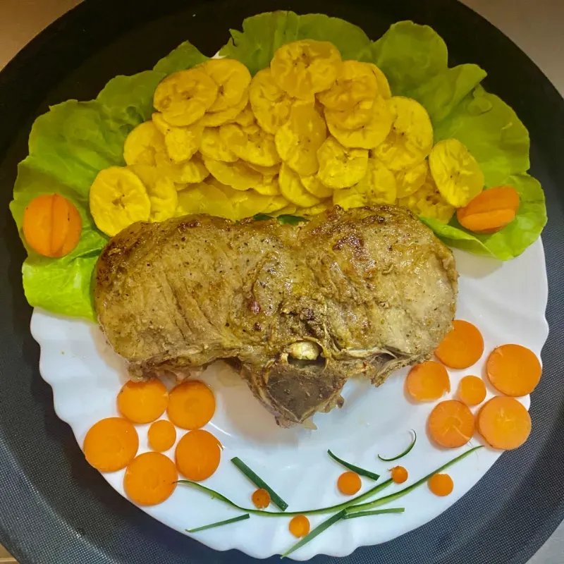 Chuleta de cerdo grillé