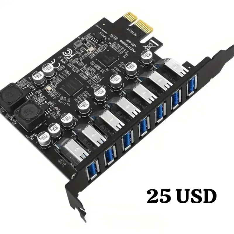 Tarjeta Pcie USB de 7 puertos