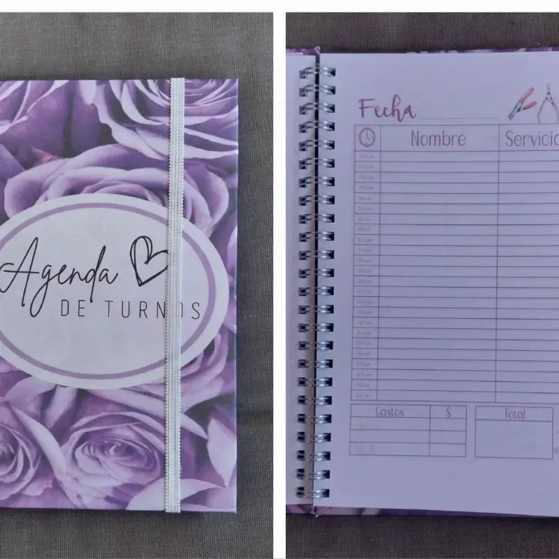 Agenda de turnos malva