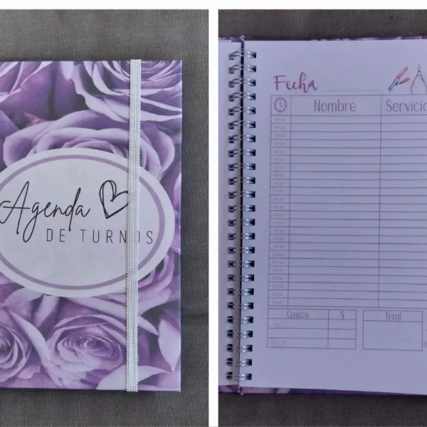 Agenda de turnos malva