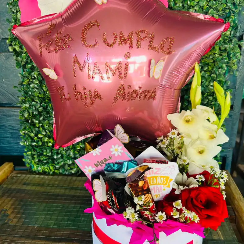 Regalo globo y flores