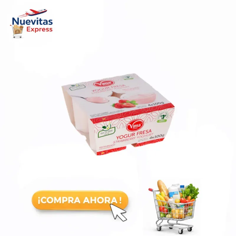 Set de 4 Yogurt de Fresa