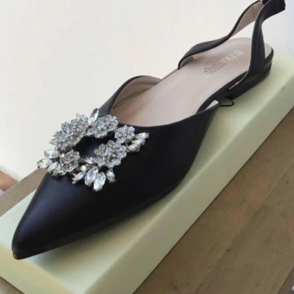 Zapatos bajitos  negros  von evilla plateada # 37