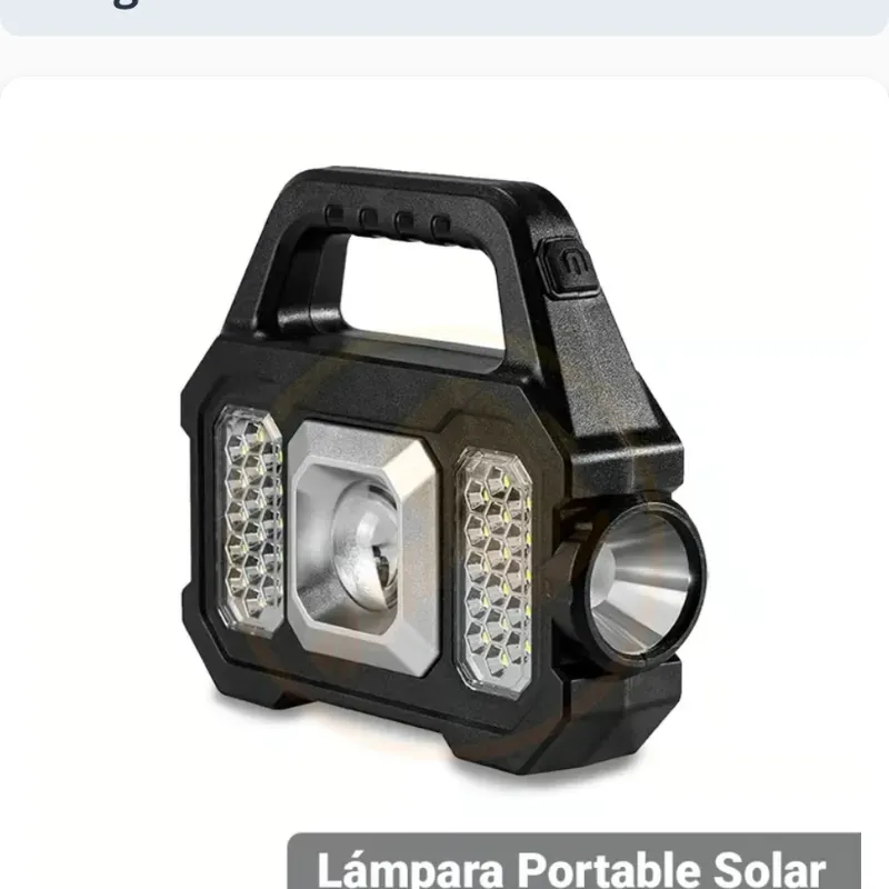 Lampara portable solar YD 2205A Negro