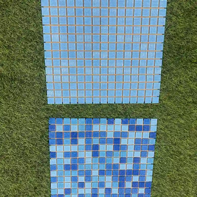 Mosaico de vidrio fusionado 2x2cm