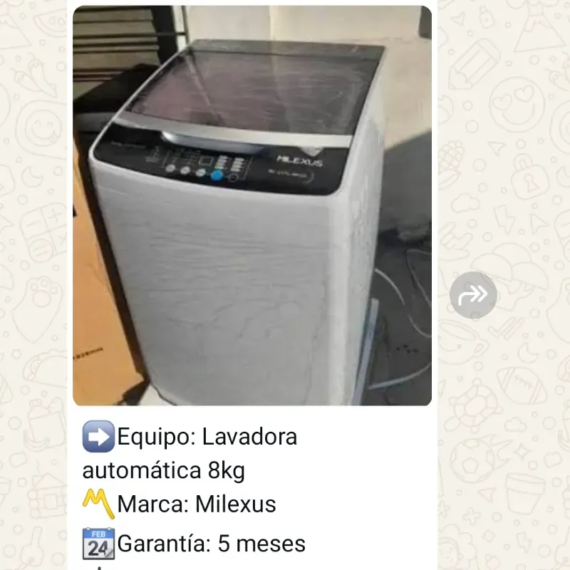 Lavadora automática 8kg