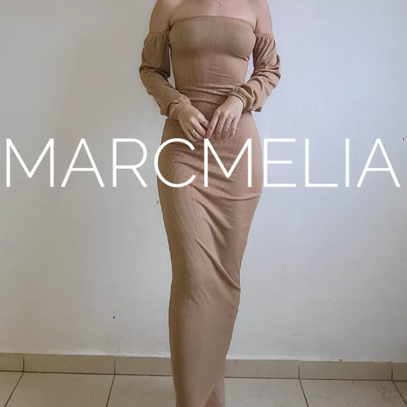 VESTIDO FUNDA CON MANGAS(ENCARGO)