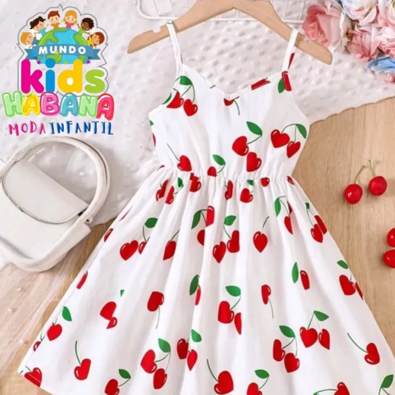 Vestido blanco con estampado de 