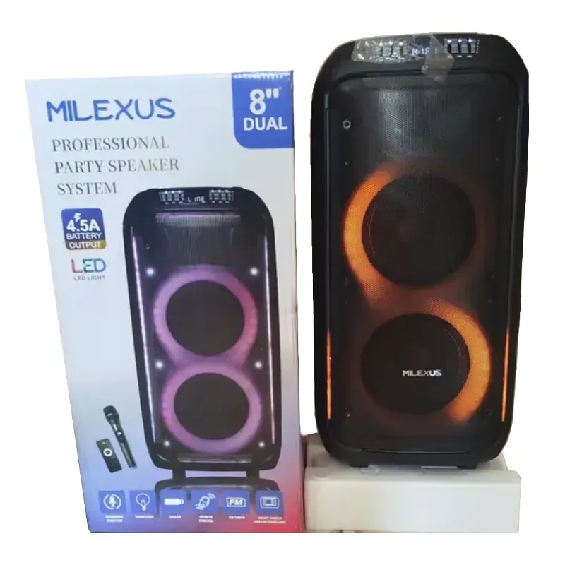 ALTAVOZ PROFESIONAL MILEXUS 8" X2 (ML-SPK-332)
