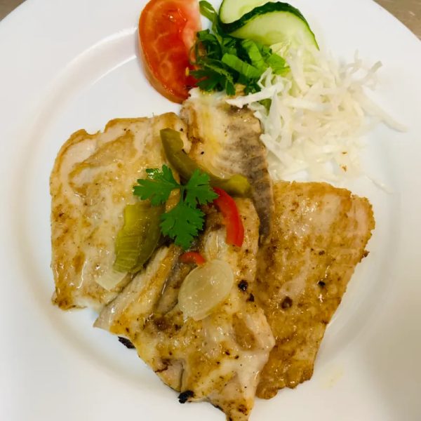 Filete de pescado grillé