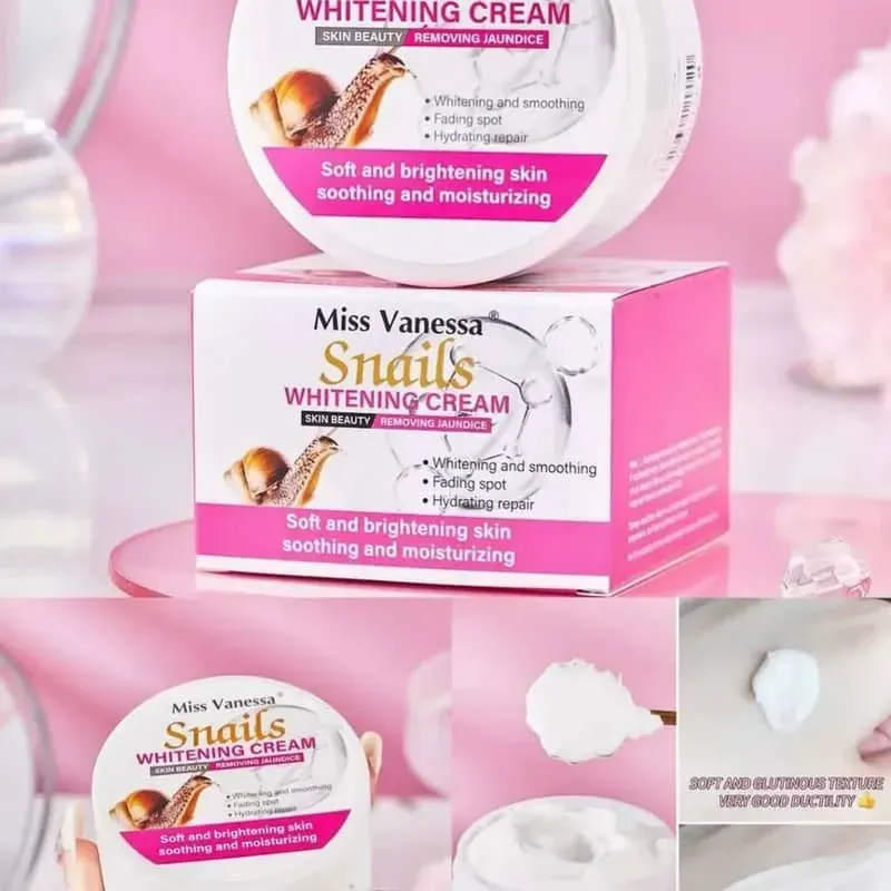 Crema Blanquedora de baba de caracol