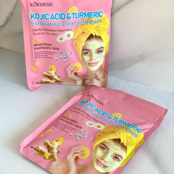 Almohadillas de limpieza facial de Cúrcuma