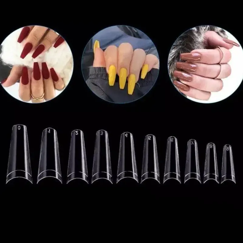 Uñas coffin Medianas