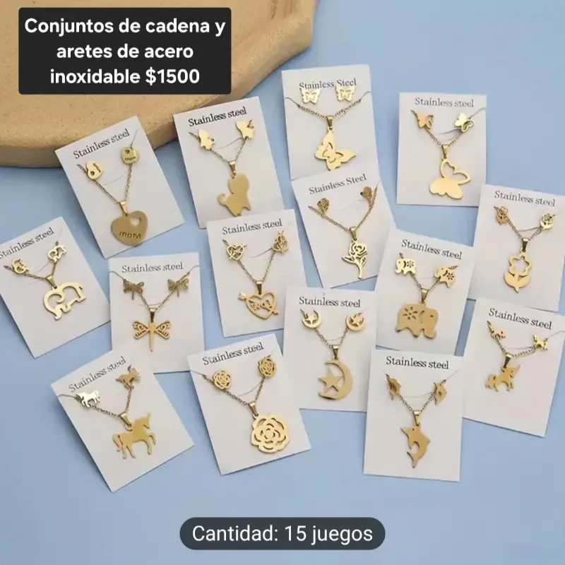 Cadena y aretes